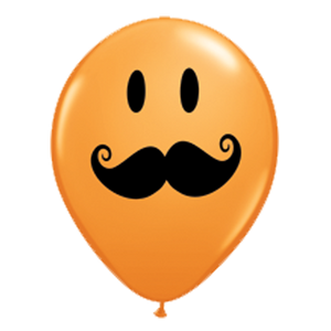 Qualatex 5" Moustache Balloons