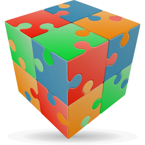 V-Cube Jigsaw Flat Cube
