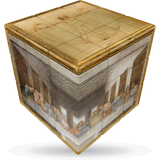 V-Cube Leonardo Da Vinci Flat Puzzle Cube