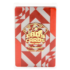 Indy Plastic Playing Cards - Modern Red