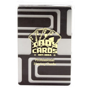 Indy Plastic Playing Cards - Black Sun