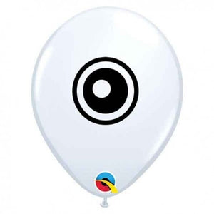 Qualatex 5" Round White Eyeball Balloon